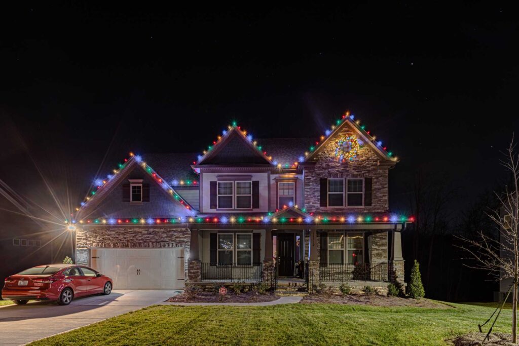 Commercial Christmas Light Installation